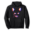 Trippy Psychedelic Cat Vaporwave Hoodie - Aesthetic Graphic Men Women - T-Shirt, Sweatshirt, Hoodie