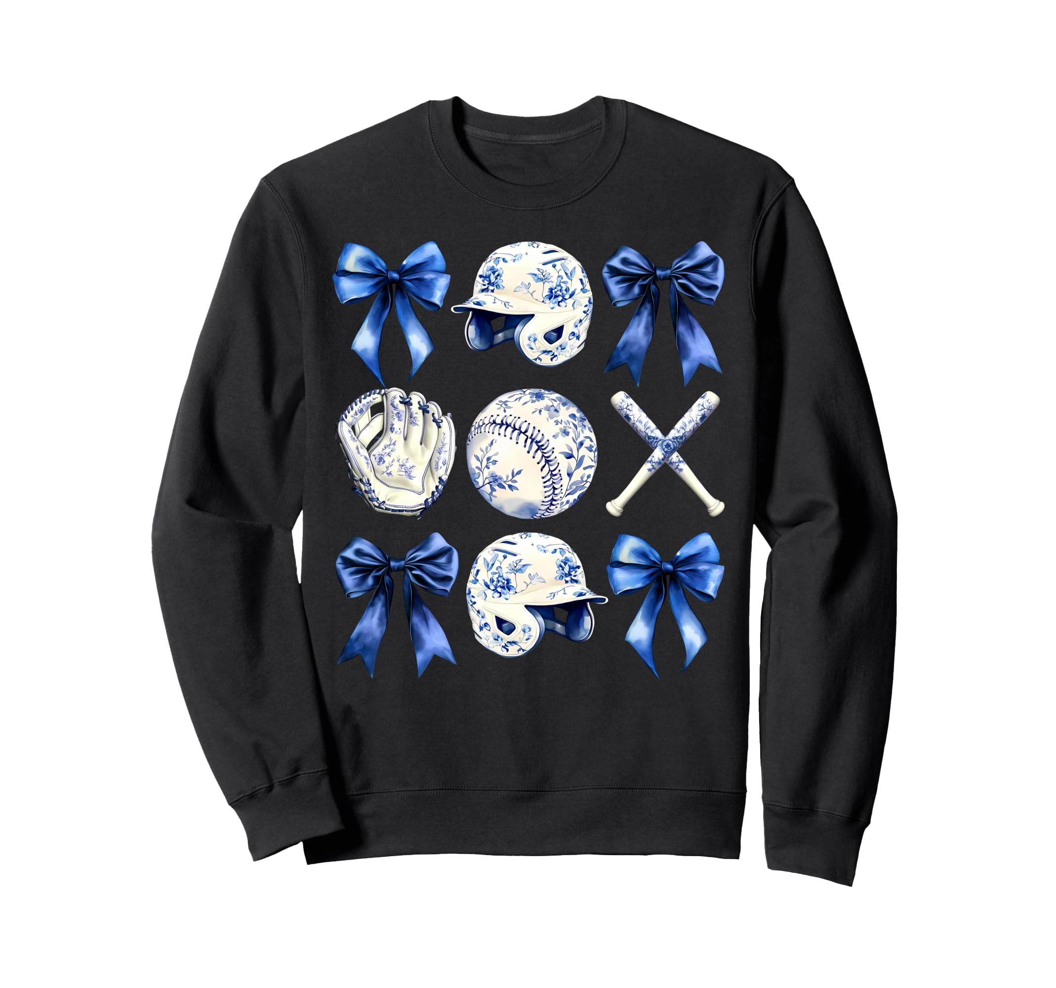 Baseball Coquette Bow Baseball Mama Sweatshirt - Graphic Print Unisex - T-Shirt, Sweatshirt, Hoodie