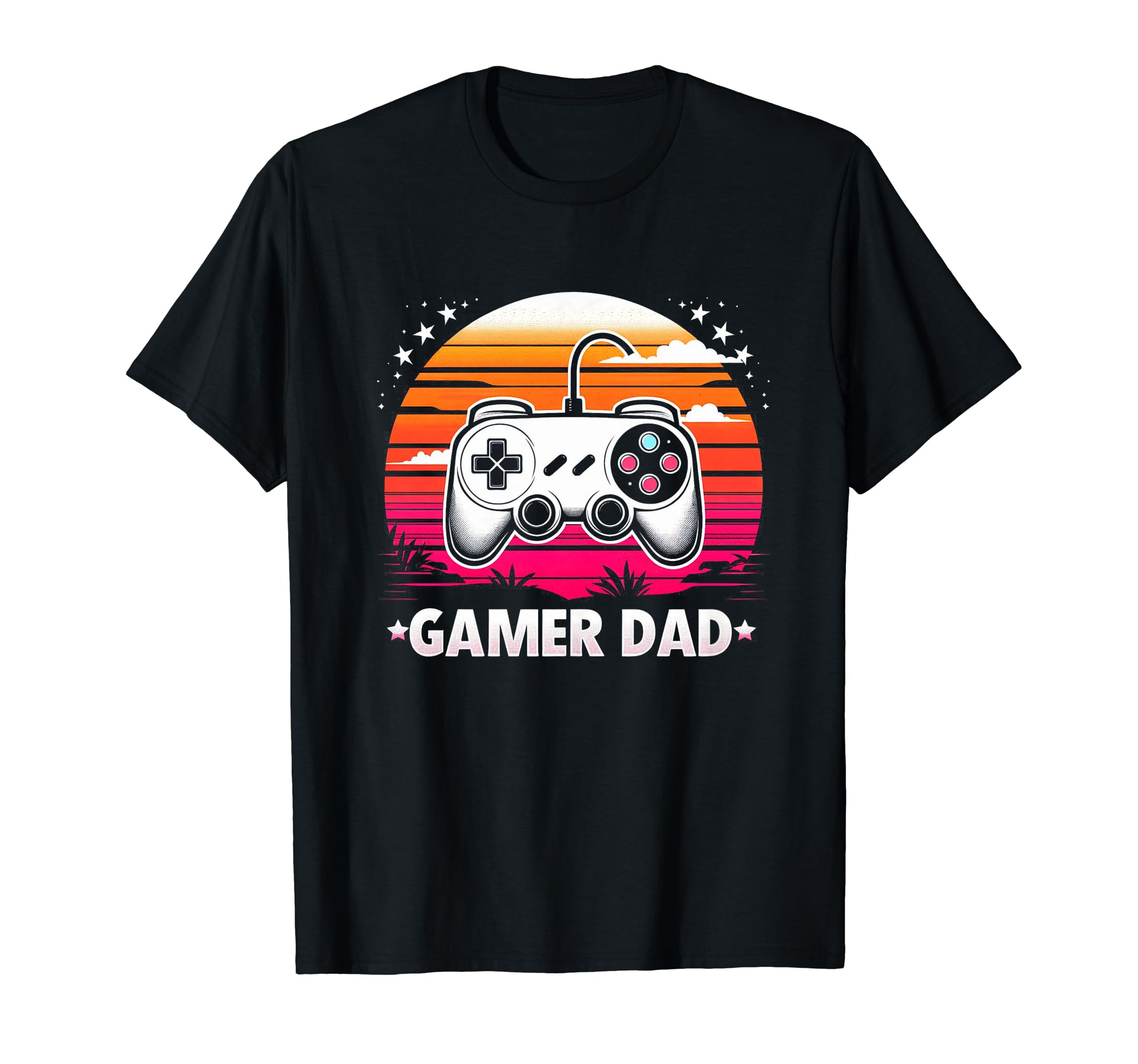 Gamer Dad Game Controller Gaming T-Shirt - Custom Art Print Men Women - T-Shirt, Sweatshirt, Hoodie
