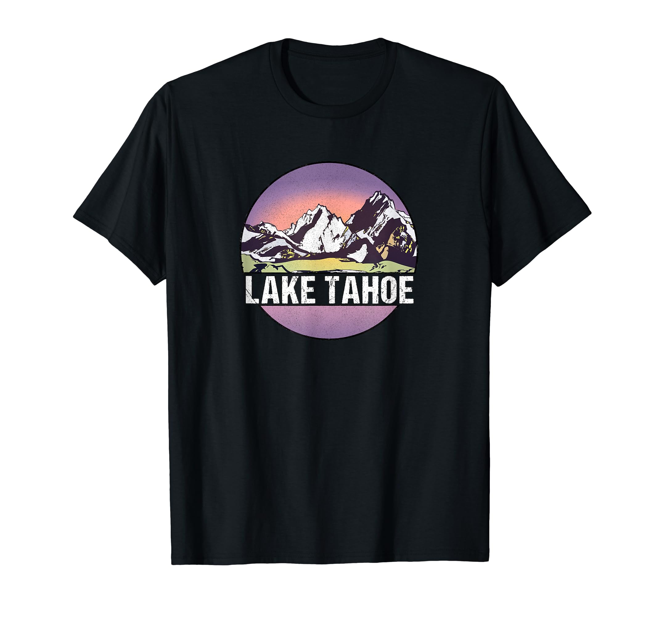 Lake Tahoe Distressed T-Shirt - Casual Everyday Wear Unisex - T-Shirt, Sweatshirt, Hoodie
