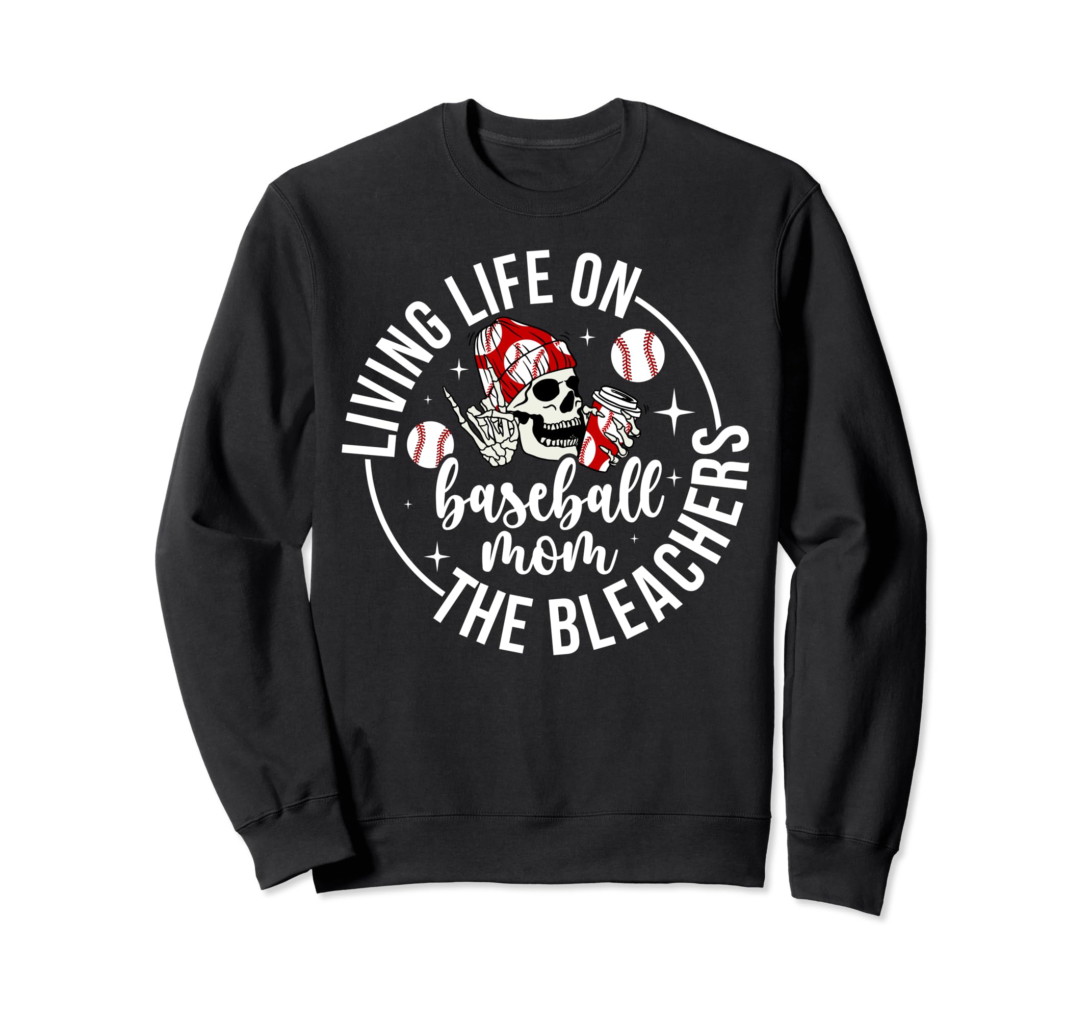 Bleachers Baseball Mom Baseball Player Sweatshirt - Trendy Graphic Unisex - T-Shirt, Sweatshirt, Hoodie