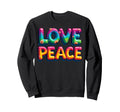 60S 70S Flower Power Groovy Love Peace Sweatshirt - Novelty Apparel Unisex - T-Shirt, Sweatshirt, Hoodie