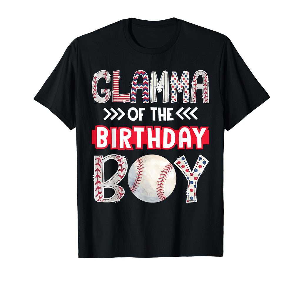 Glamma Birthday Baseball Family T-Shirt - Fun Novelty Design for Adults - T-Shirt, Sweatshirt, Hoodie