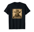 Wanted Mugshot Cowboy Western T-Shirt - Minimalist Print Men Women - T-Shirt, Sweatshirt, Hoodie