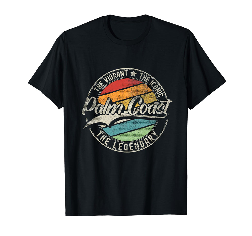 Palm Coast Fl Florida Distressed T-Shirt - Trendy Graphic Unisex - T-Shirt, Sweatshirt, Hoodie