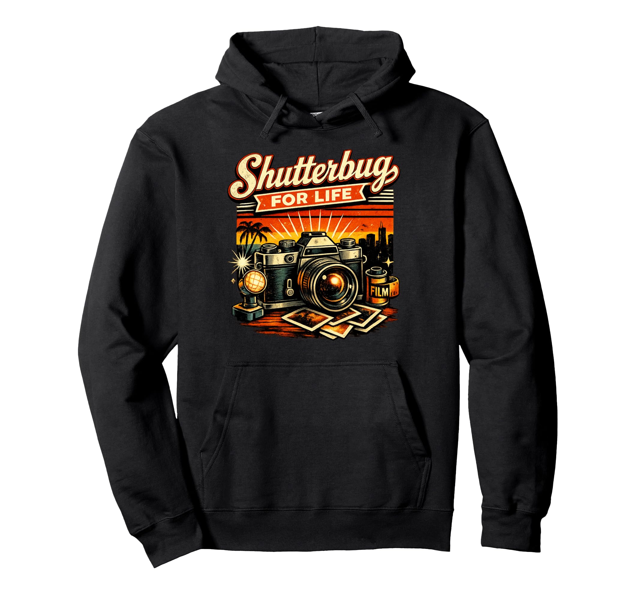 Shutterbug Life Camera Photography Hoodie - Fun Novelty Design Men Women - T-Shirt, Sweatshirt, Hoodie
