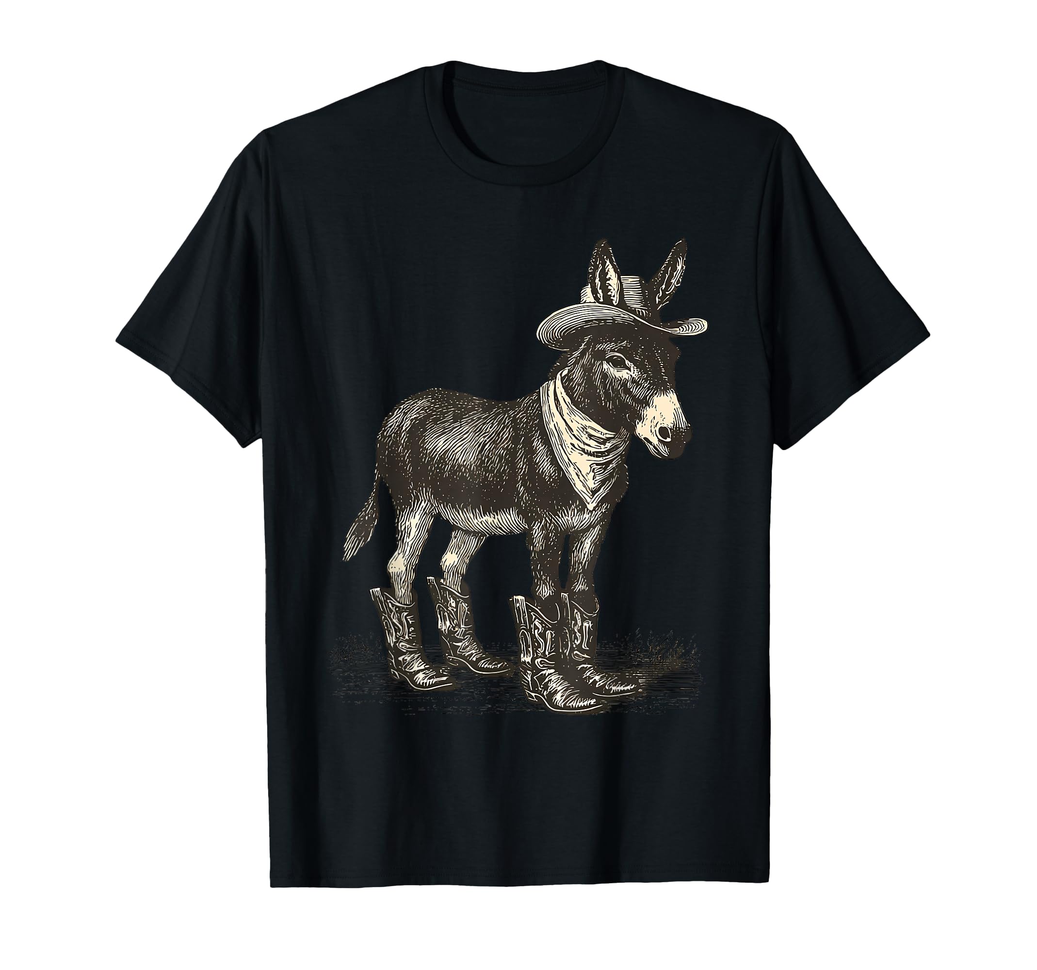 Country Cowboy Donkey Rodeo Cowgirl T-Shirt - Streetwear Style Unisex - T-Shirt, Sweatshirt, Hoodie