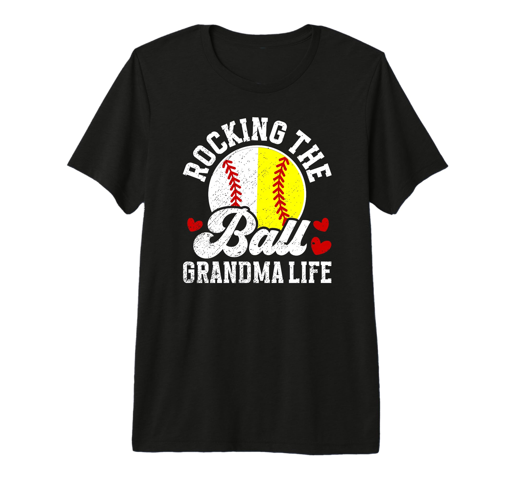 Rocking Ball Grandma Life Softball T-Shirt - Minimalist Print Men Women - T-Shirt, Sweatshirt, Hoodie