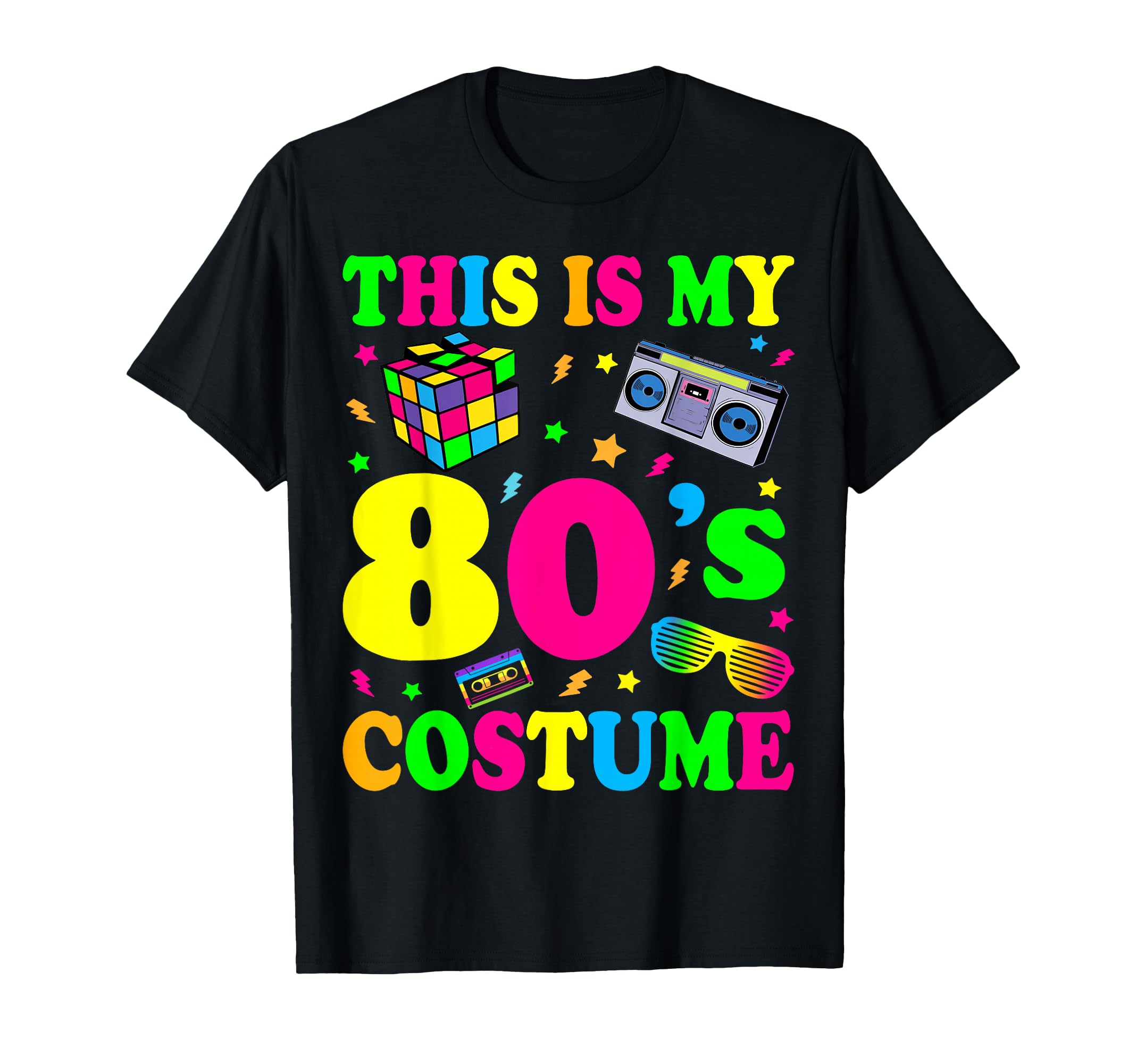 This Is My 80S Costume Outfit Gifts T-Shirt - Graphic Print Unisex - T-Shirt, Sweatshirt, Hoodie