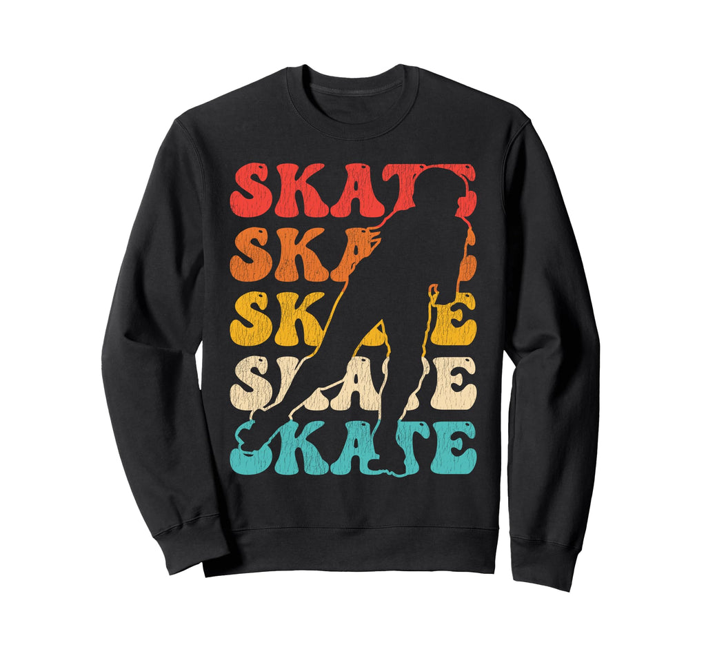 Roller Skating Skate 1970S Black Afro Sweatshirt - Graphic Print Unisex - T-Shirt, Sweatshirt, Hoodie