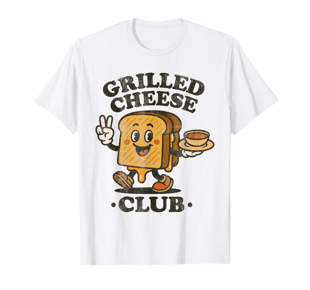 Grilled Cheese Club Melty T-Shirt - Casual Everyday Wear Men Women - T-Shirt, Sweatshirt, Hoodie