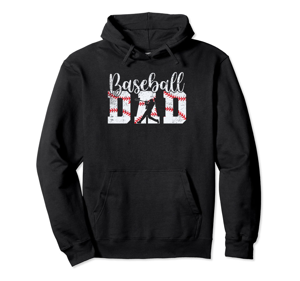 Baseball Dad Happy Fathers Day Baseball Hoodie - Trendy Graphic Men Women - T-Shirt, Sweatshirt, Hoodie