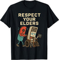Respect Your Elders Retro Gamer 80s Humor - Adult & Kids T-Shirts, Sweatshirts & Hoodies apparel design preview 1