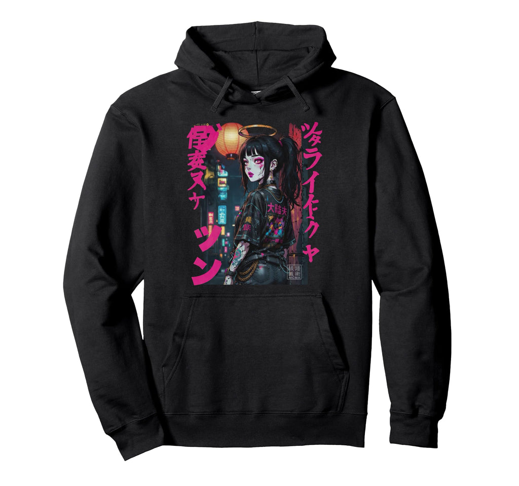 Japanese Cyberpunk Angel Streetwear Y2K Hoodie - Trendy Graphic Men Women - T-Shirt, Sweatshirt, Hoodie