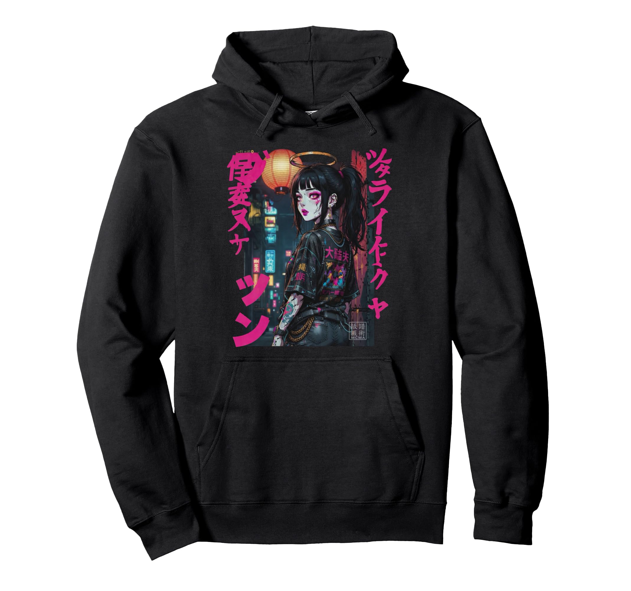 Japanese Cyberpunk Angel Streetwear Y2K Hoodie - Trendy Graphic Men Women - T-Shirt, Sweatshirt, Hoodie