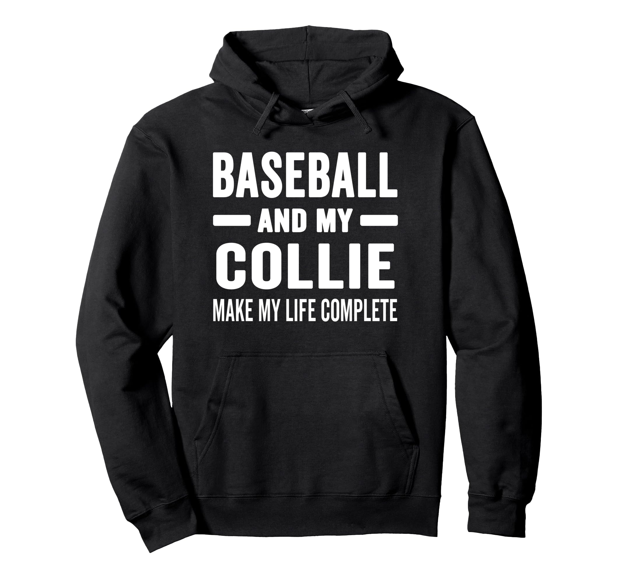 Baseball And My Collie Mama Dog Lover Hoodie - Trendy Graphic Unisex - T-Shirt, Sweatshirt, Hoodie