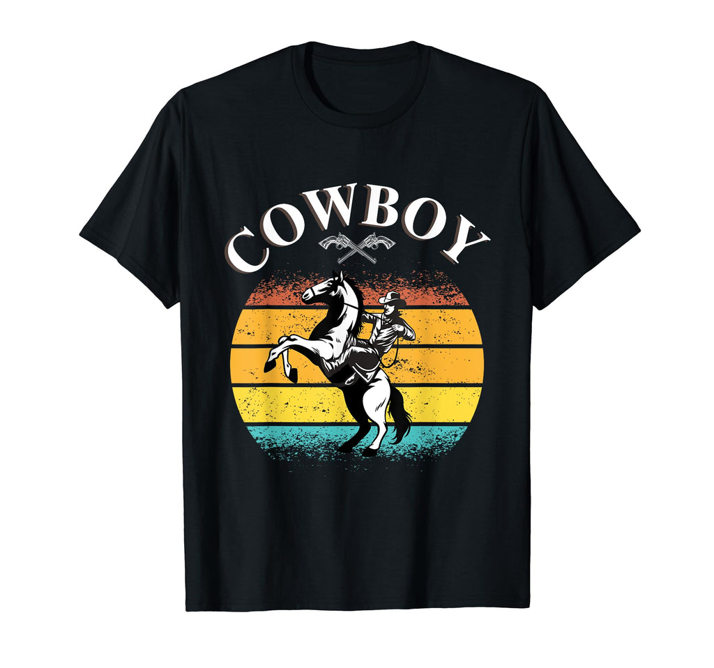 Cowboy Riding Horse Farm Rancher T-Shirt - Streetwear Style Men Women - T-Shirt, Sweatshirt, Hoodie