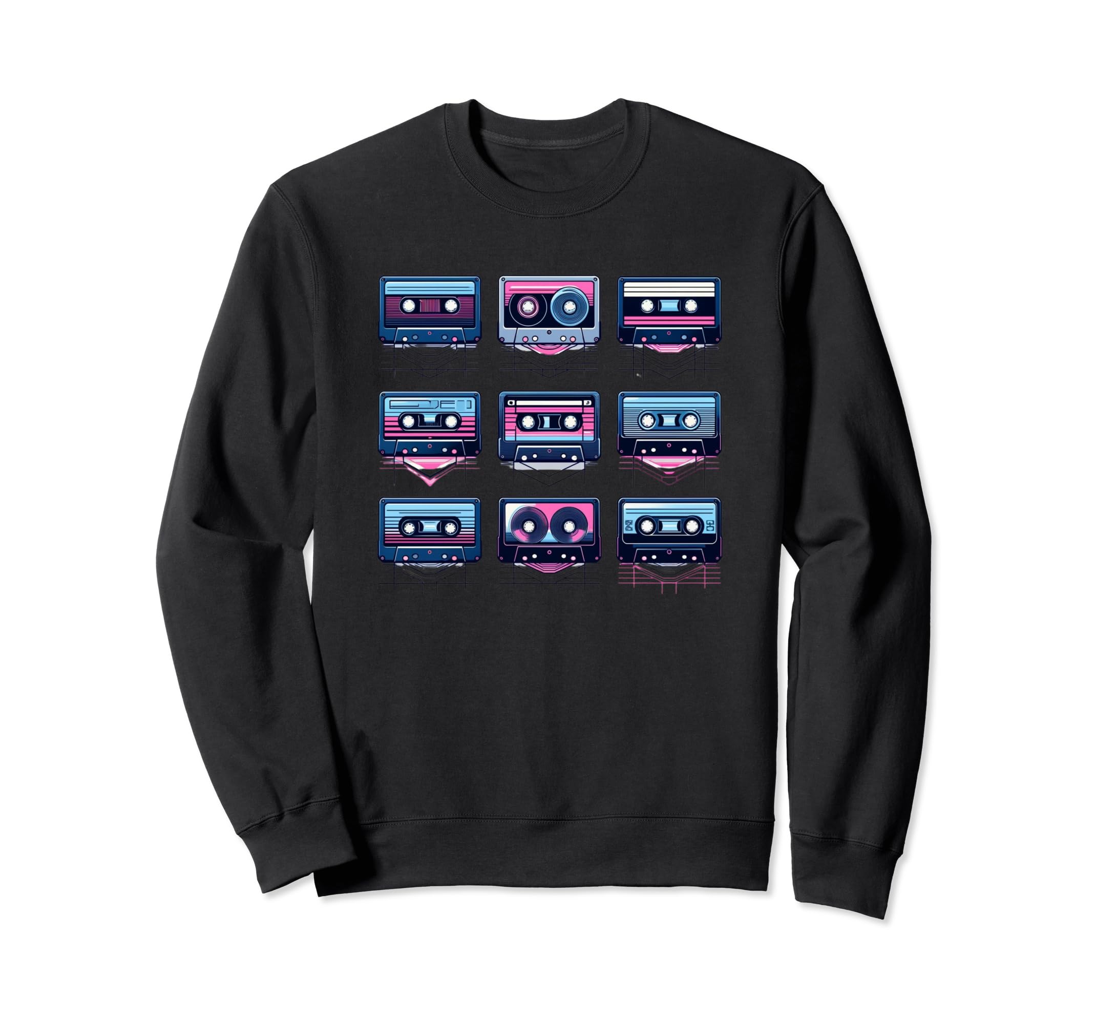 Cassette Tape Music Lover Sweatshirt - Fun Novelty Design for Adults - T-Shirt, Sweatshirt, Hoodie