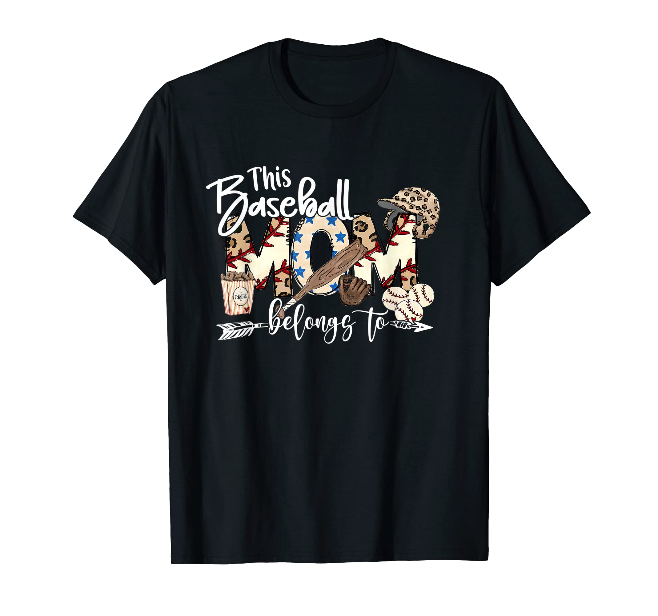 This Baseball Mom Belong To Grandkid T-Shirt - Unique Graphic Men Women - T-Shirt, Sweatshirt, Hoodie