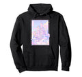 Pastel Anime City Y2K 90S Aesthetic Stamp Hoodie - Graphic Print Unisex - T-Shirt, Sweatshirt, Hoodie