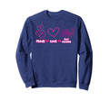 Peace Love Slot Machine Sweatshirt - Casual Everyday Wear Unisex - T-Shirt, Sweatshirt, Hoodie