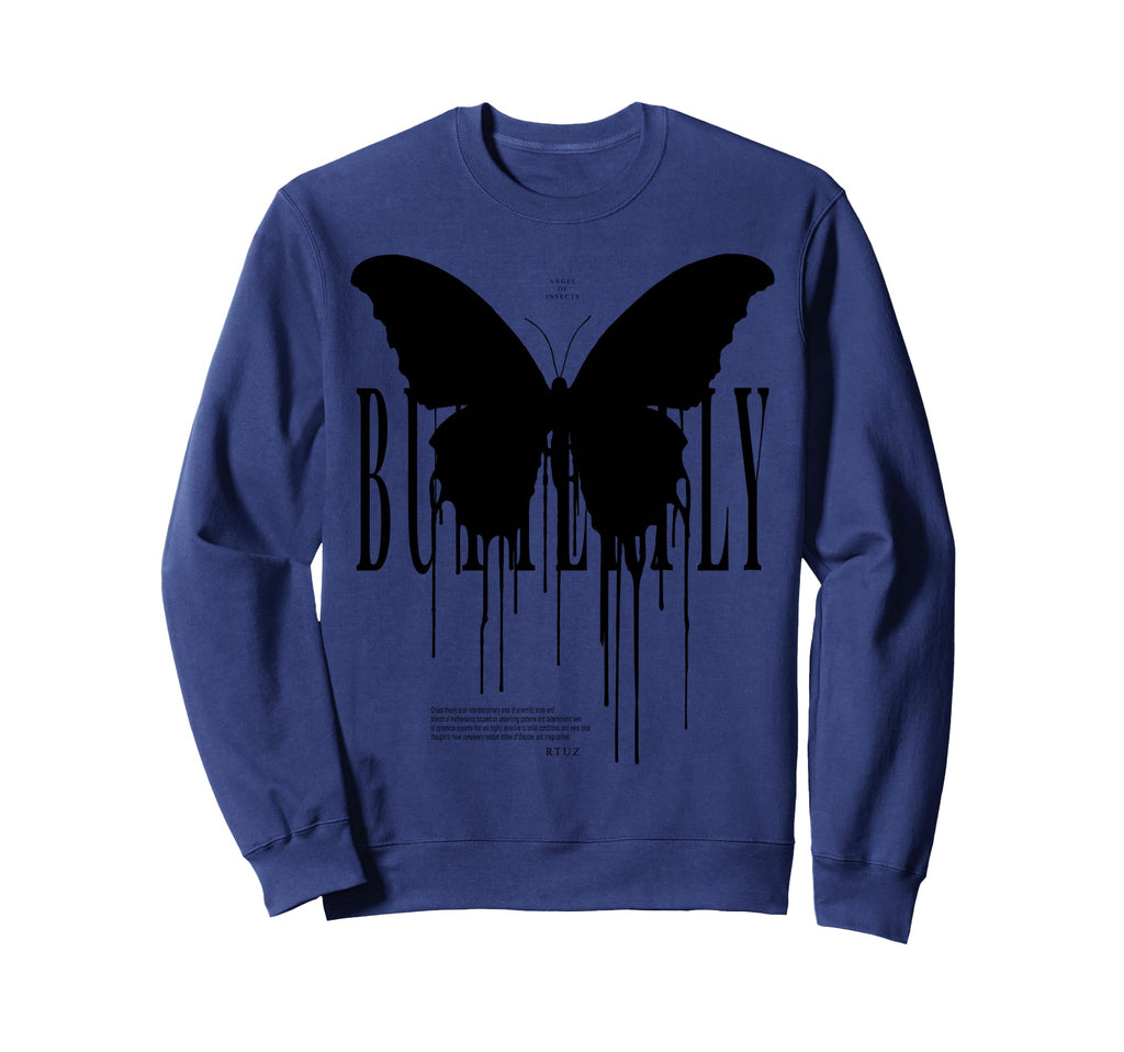 Y2K Streetwear Butterfly Sweatshirt - Graphic Print for Adults - T-Shirt, Sweatshirt, Hoodie