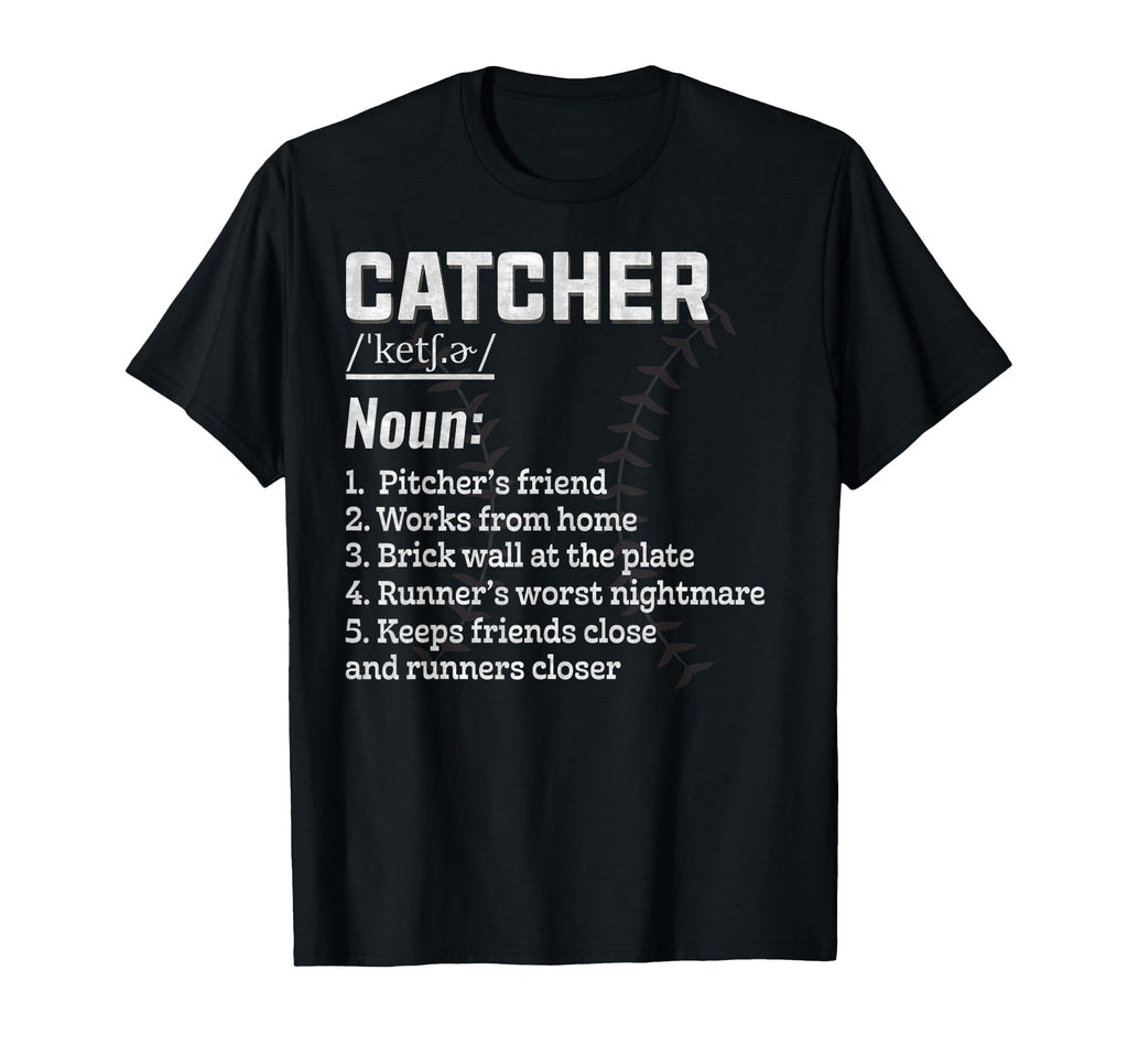 Squatting Behind Home Plate Baseball T-Shirt - Aesthetic Graphic Men Women - T-Shirt, Sweatshirt, Hoodie