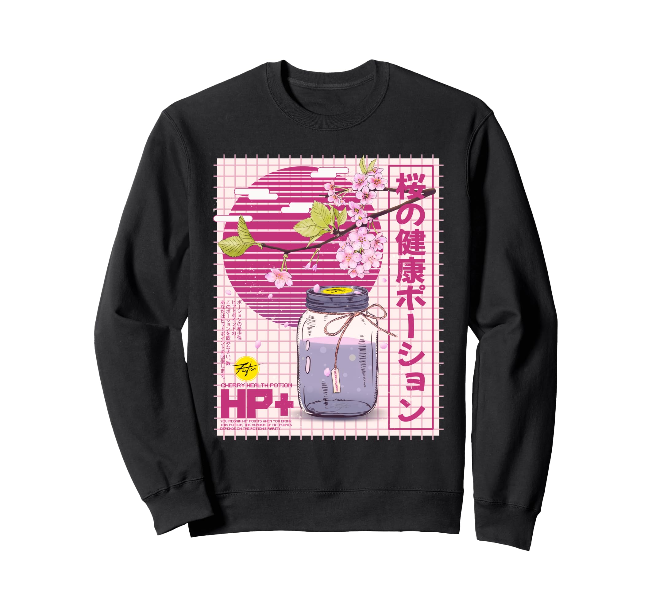 Health Potion Kawaii Vaporwave Sweatshirt - Minimalist Print Men Women - T-Shirt, Sweatshirt, Hoodie