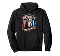 Fathers Day Patriotic Baseball Dad Hoodie - Unique Graphic Unisex - T-Shirt, Sweatshirt, Hoodie