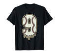 Dripping 9Th Birthday Baseball T-Shirt - Trendy Graphic for Adults - T-Shirt, Sweatshirt, Hoodie