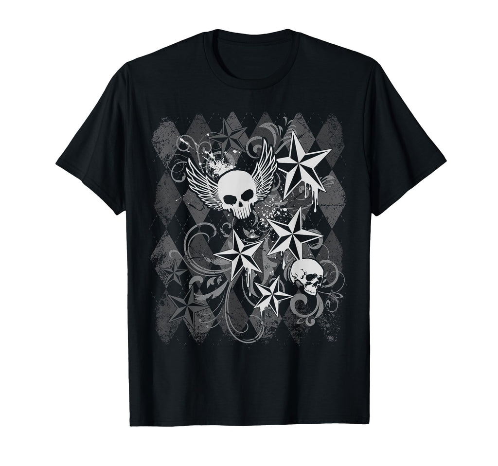 Y2K Grunge Skull Wings 2000S 90S T-Shirt - Fun Novelty Design Men Women - T-Shirt, Sweatshirt, Hoodie