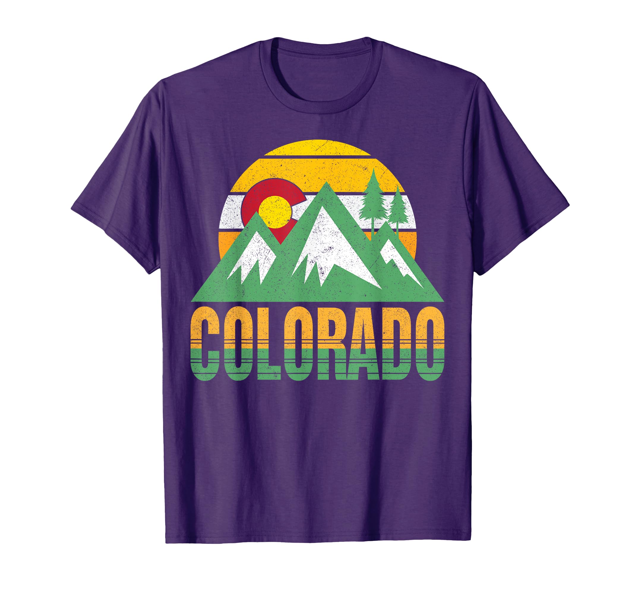 Colorado Flag Mountain Rocky T-Shirt - Casual Everyday Wear for Adults - T-Shirt, Sweatshirt, Hoodie