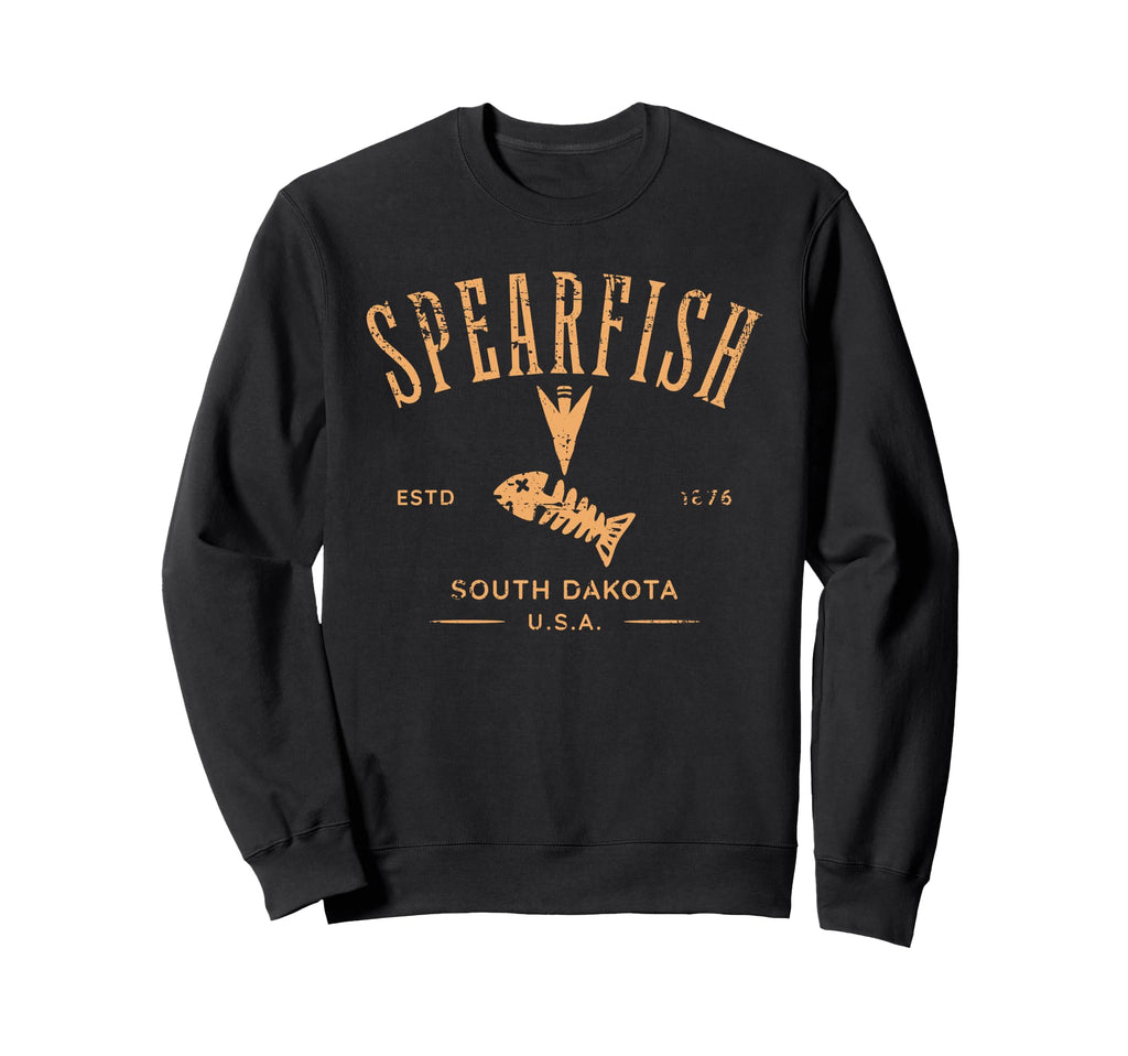 Spearfish South Dakota Usa Distressed Sweatshirt - Graphic Print Unisex - T-Shirt, Sweatshirt, Hoodie