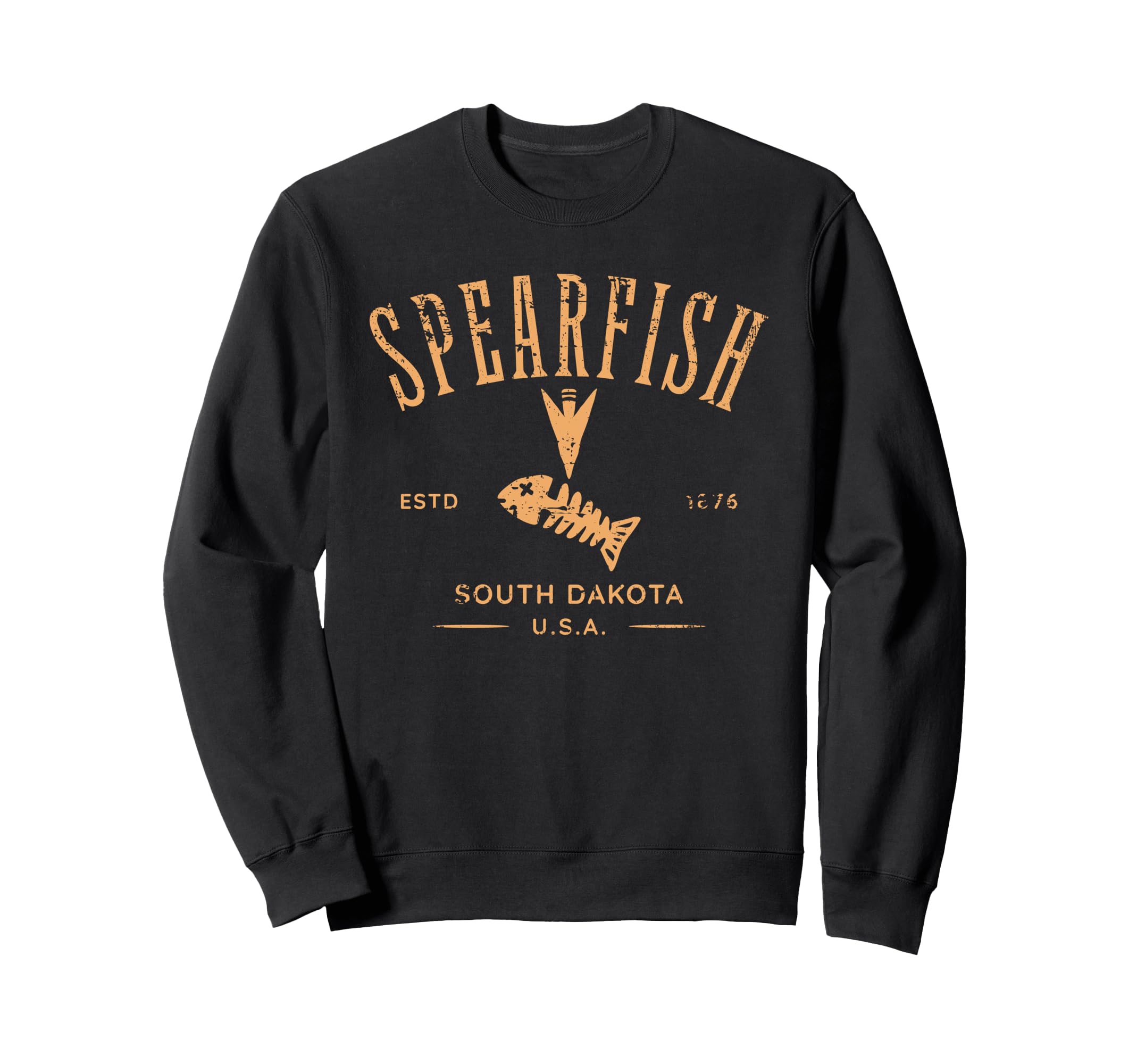 Spearfish South Dakota Usa Distressed Sweatshirt - Graphic Print Unisex - T-Shirt, Sweatshirt, Hoodie