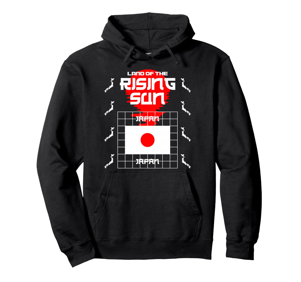 Japan Rising Sun Japan Anime Aesthetic Hoodie - Fun Novelty Design Unisex - T-Shirt, Sweatshirt, Hoodie