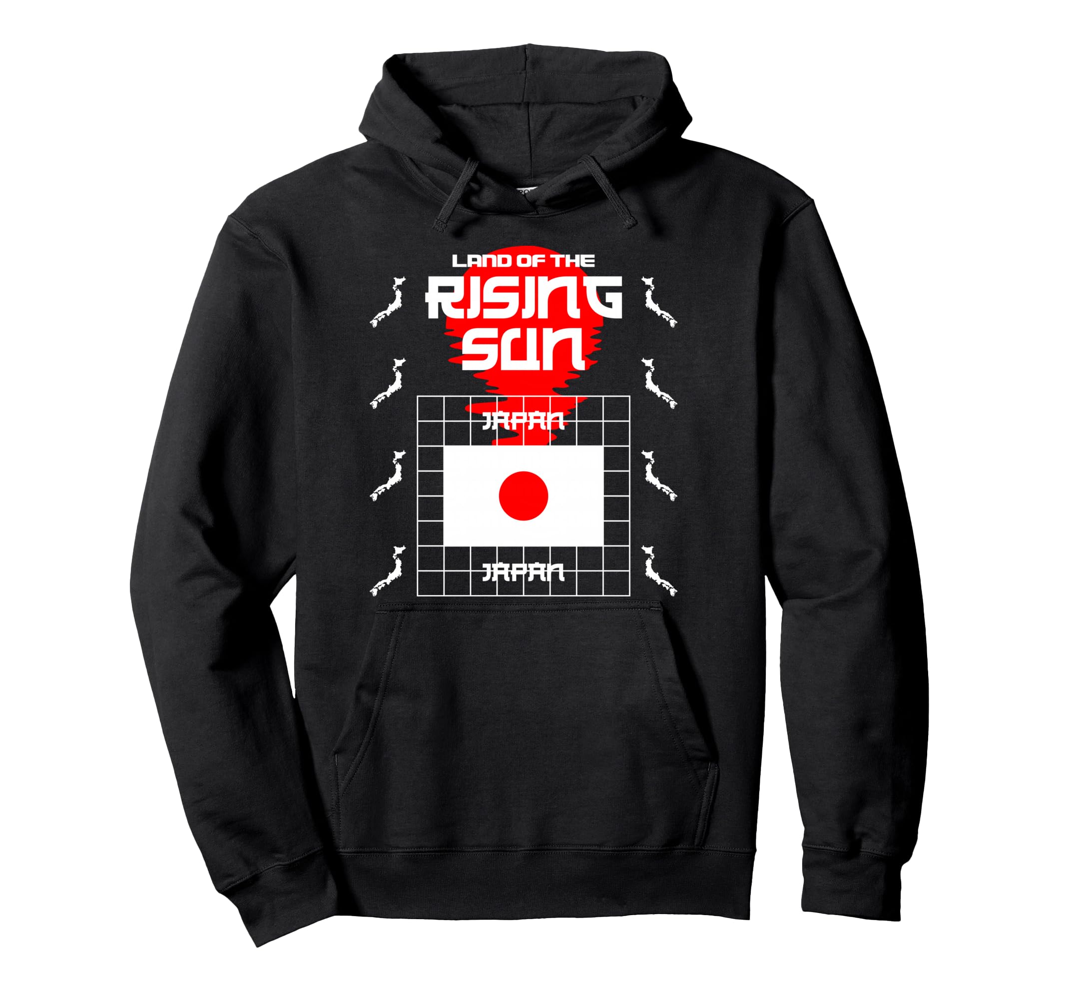 Japan Rising Sun Japan Anime Aesthetic Hoodie - Fun Novelty Design Unisex - T-Shirt, Sweatshirt, Hoodie
