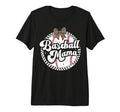 Baseball Mom Leopard Bow Checkered Mama T-Shirt - Custom Art Print Unisex - T-Shirt, Sweatshirt, Hoodie