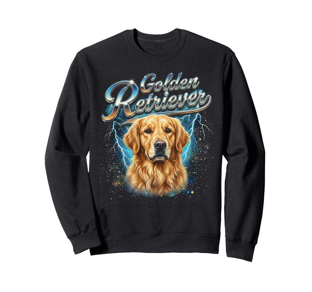 Golden Retriever 90S Dog Lover 80S Sweatshirt - Graphic Print for Adults - T-Shirt, Sweatshirt, Hoodie