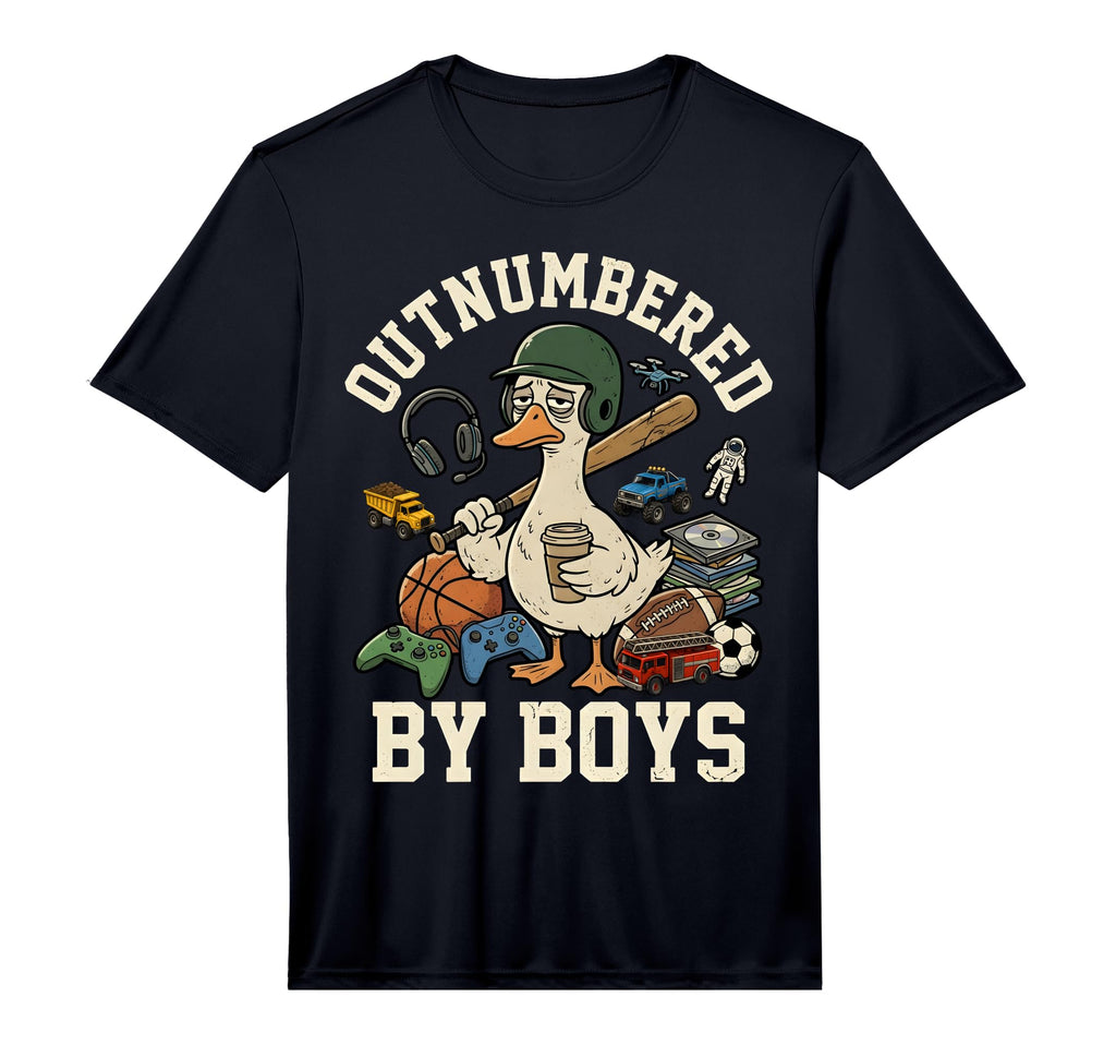 Outnumbered Funny Mom Goose Mothers Day T-Shirt - Custom Art Print Unisex - T-Shirt, Sweatshirt, Hoodie