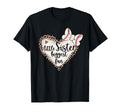 Leopard Baseball Little Sister Biggest Fan T-Shirt - Graphic Print Unisex - T-Shirt, Sweatshirt, Hoodie