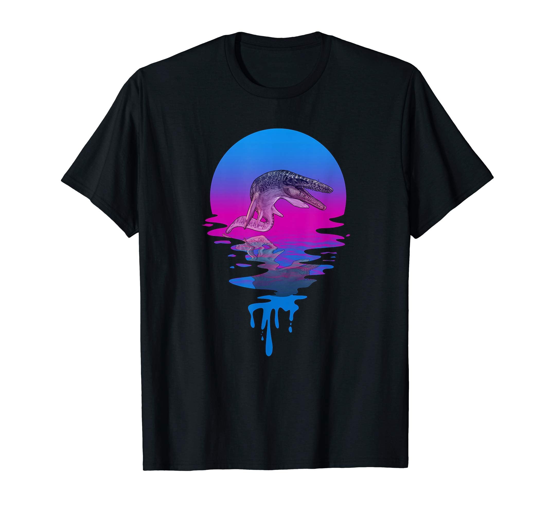 Sunset Mosasaurus T-Shirt - Fun Novelty Design Men Women - T-Shirt, Sweatshirt, Hoodie