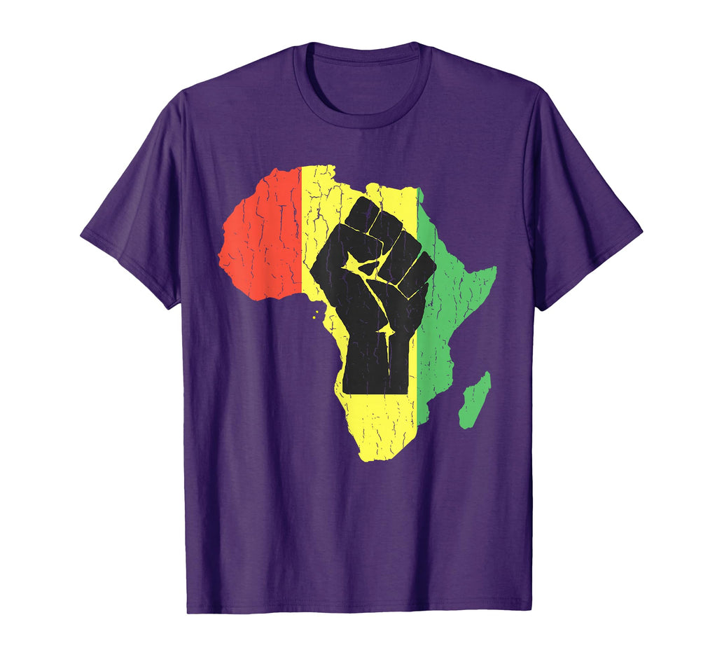 Black Power African Continent T-Shirt - Streetwear Style Unisex - T-Shirt, Sweatshirt, Hoodie