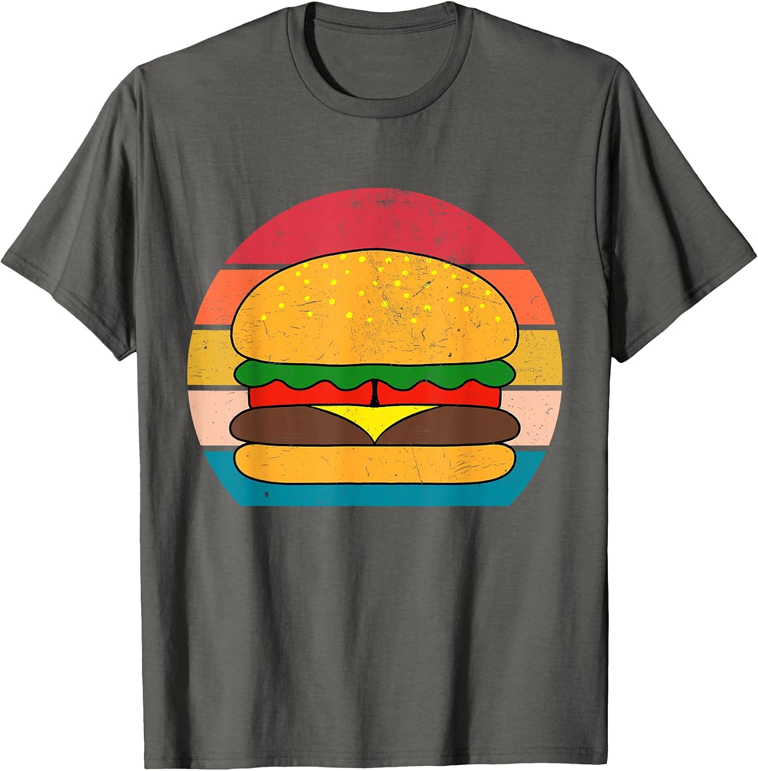 Minimalist Hamburger Burger Women Men Kids Girls - Adult & Kids T-Shirts, Sweatshirts & Hoodies apparel design preview 1