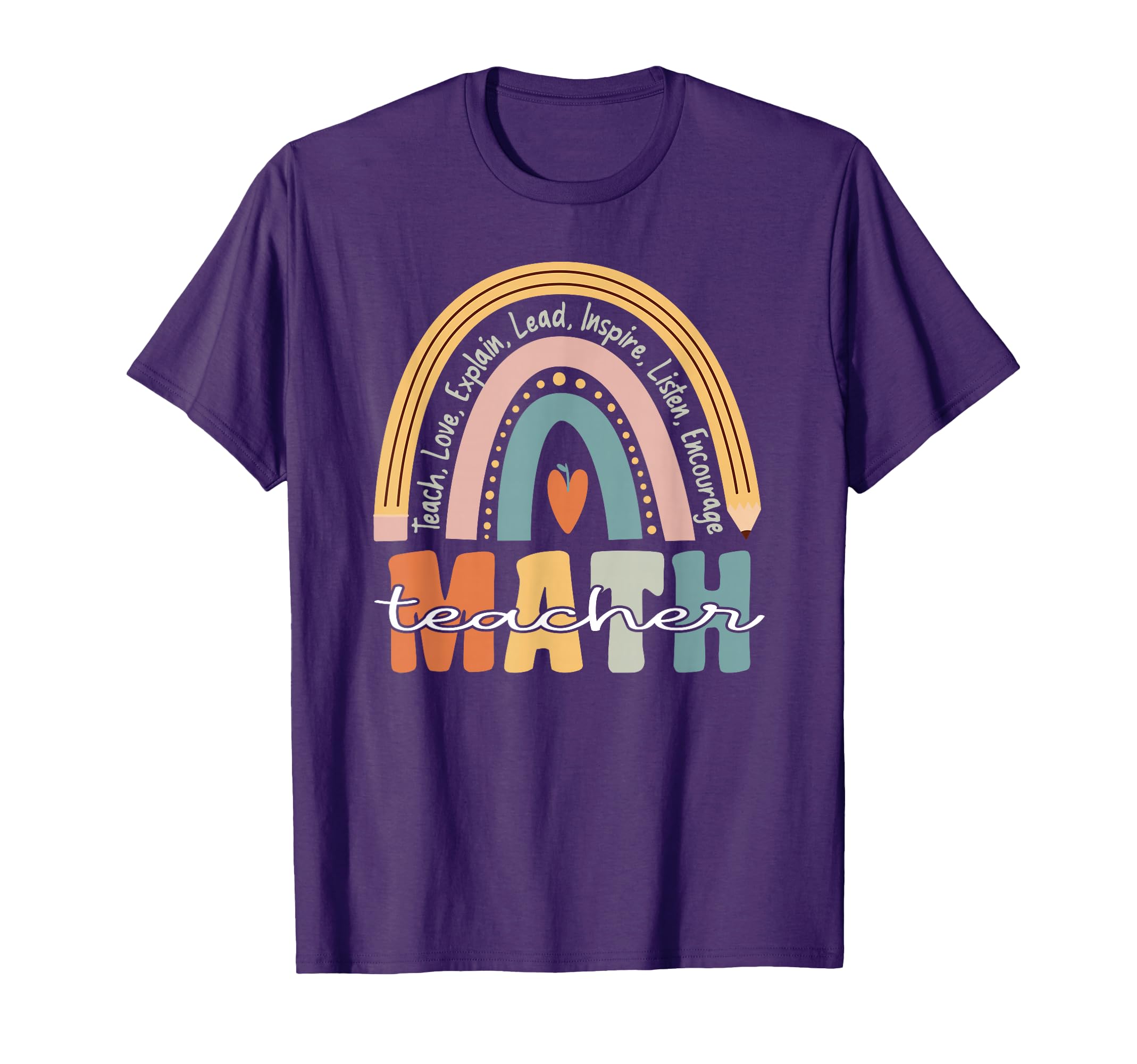 Math Teacher Groovy Teacher T-Shirt - Casual Everyday Wear for Adults - T-Shirt, Sweatshirt, Hoodie