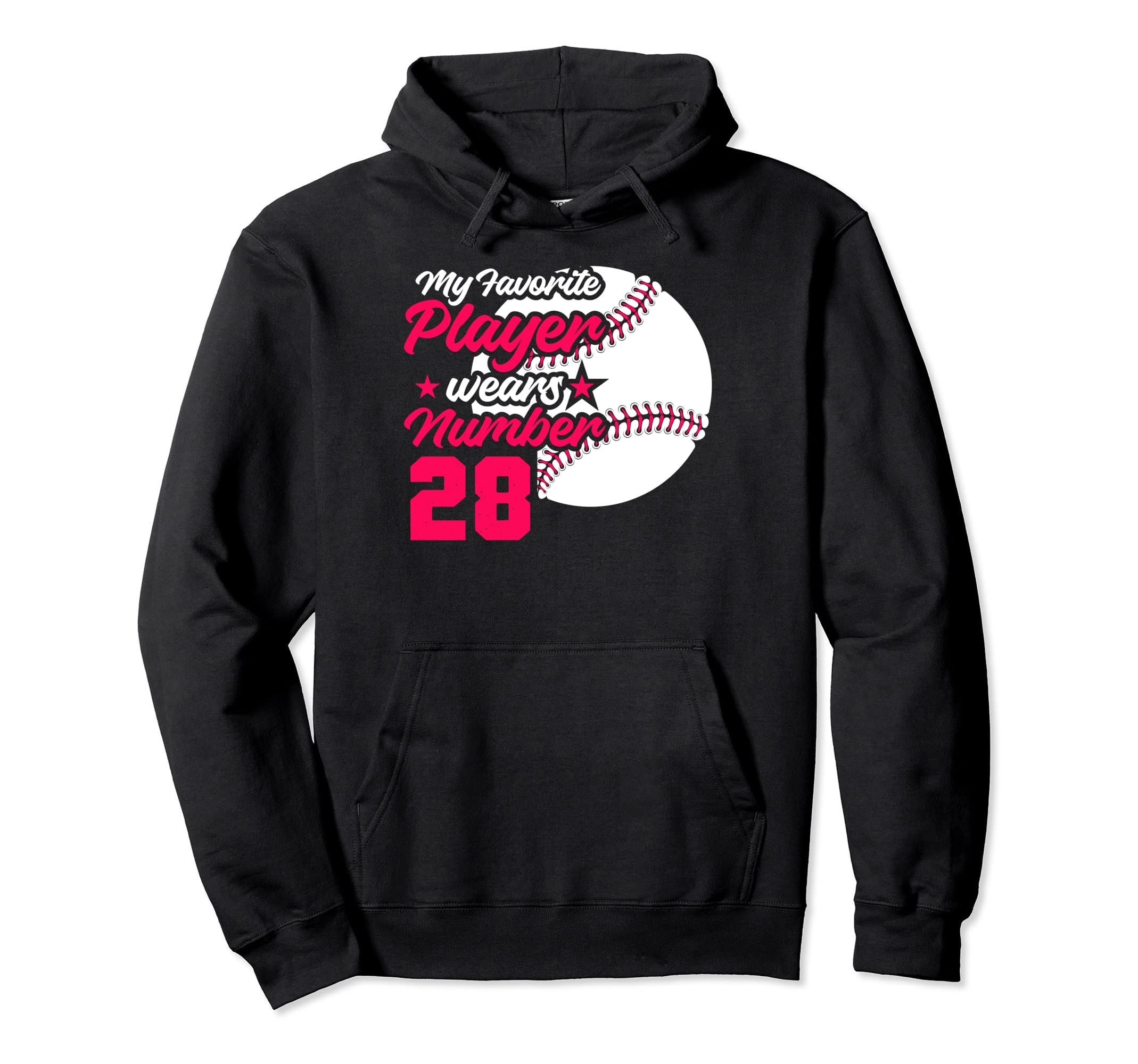 Baseball Mothers Day My Favorite Baseball Hoodie - Unique Graphic Unisex - T-Shirt, Sweatshirt, Hoodie
