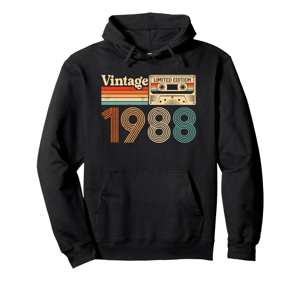 37 Year Old Born 1988 37Th Birthday Hoodie - Unique Graphic Men Women - T-Shirt, Sweatshirt, Hoodie