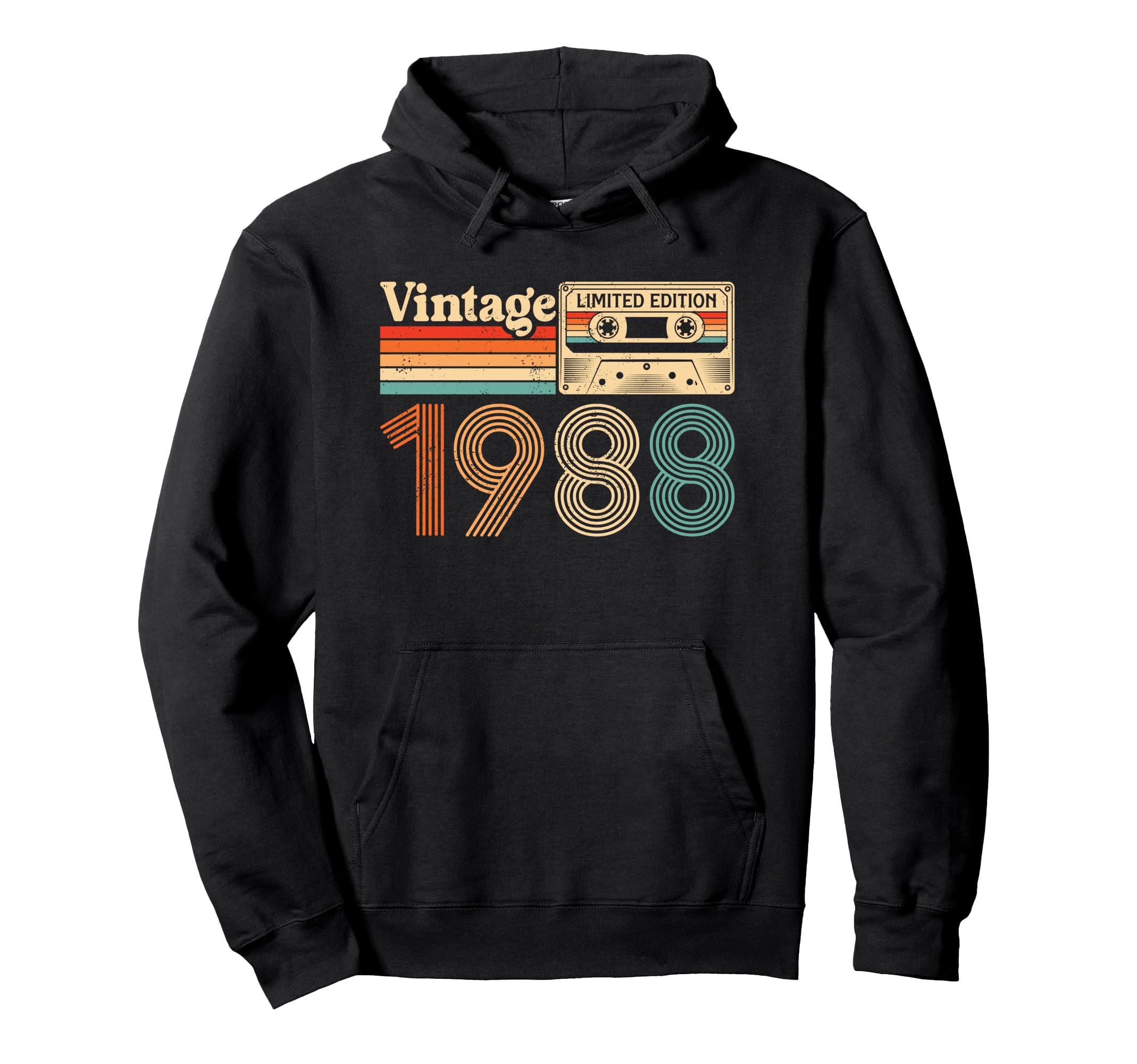 37 Year Old Born 1988 37Th Birthday Hoodie - Unique Graphic Men Women - T-Shirt, Sweatshirt, Hoodie