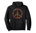60S 70S Flower Power Groovy Love Peace Hoodie - Trendy Graphic for Adults - T-Shirt, Sweatshirt, Hoodie