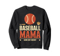 Baseball Mama Game Day Energy Sweatshirt - Aesthetic Graphic for Adults - T-Shirt, Sweatshirt, Hoodie