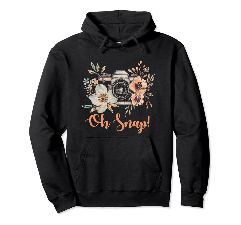 Photographer Oh Snap Funny Camera Hoodie - Aesthetic Graphic Unisex - T-Shirt, Sweatshirt, Hoodie